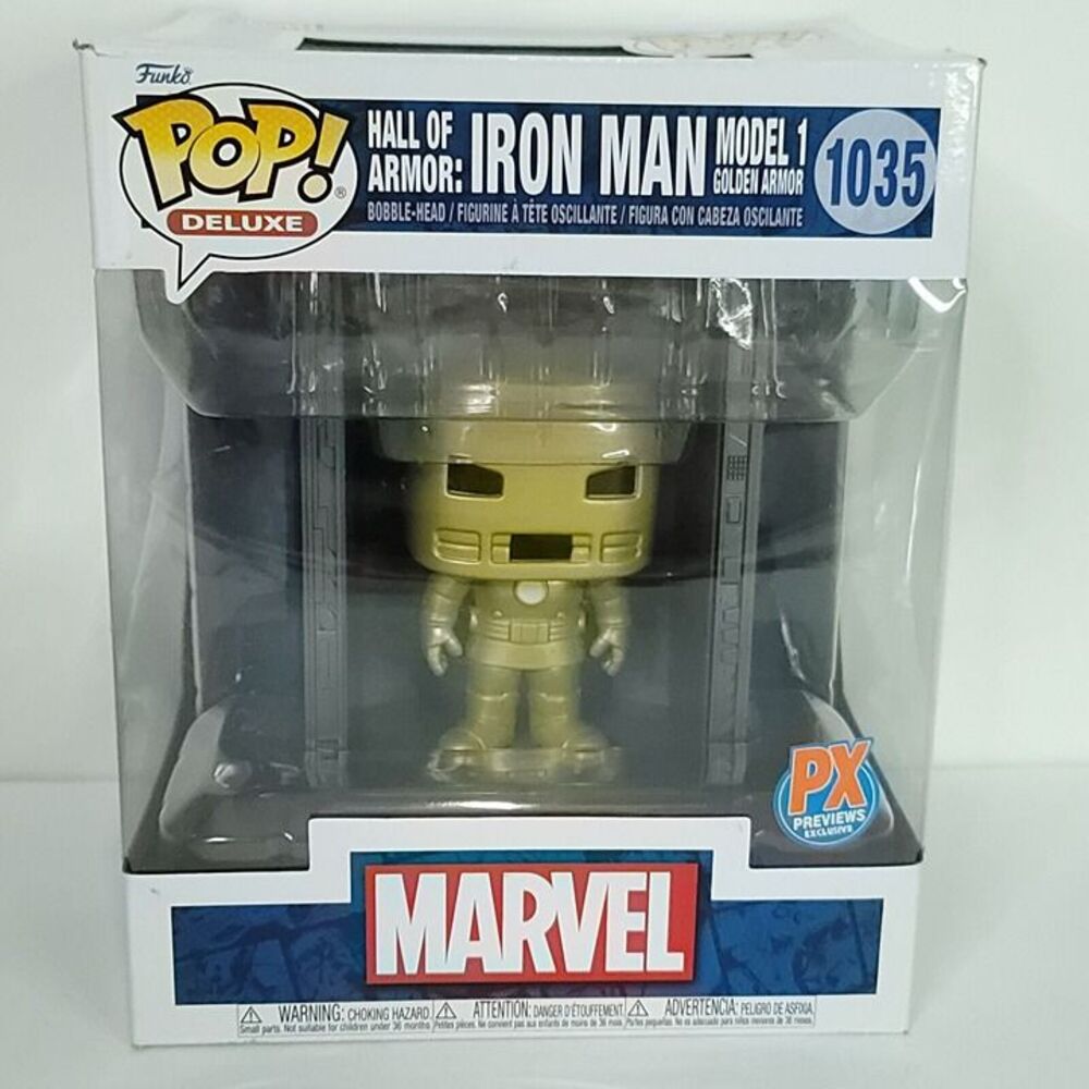 Funko Pop! Marvel Hall of Armor Iron Man Model 1 Deluxe Vinyl Figure 1035 PX
